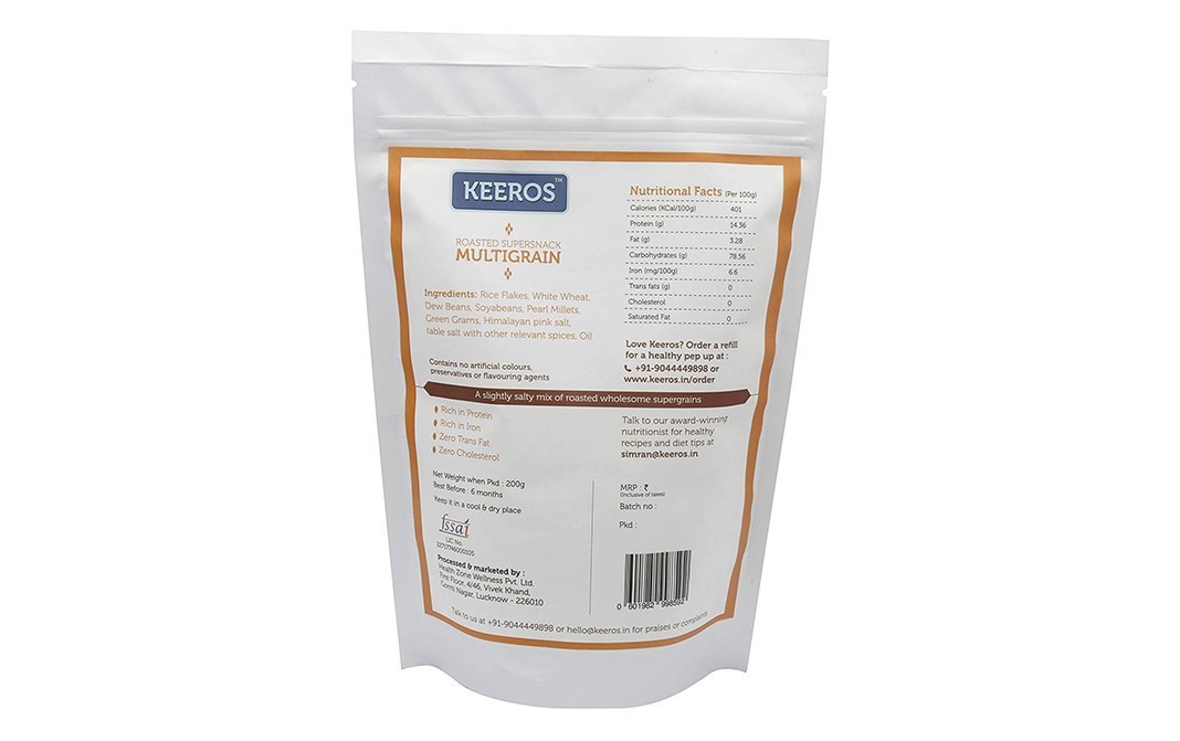 Keeros Roasted Supersnack Multigrain    Pack  200 grams